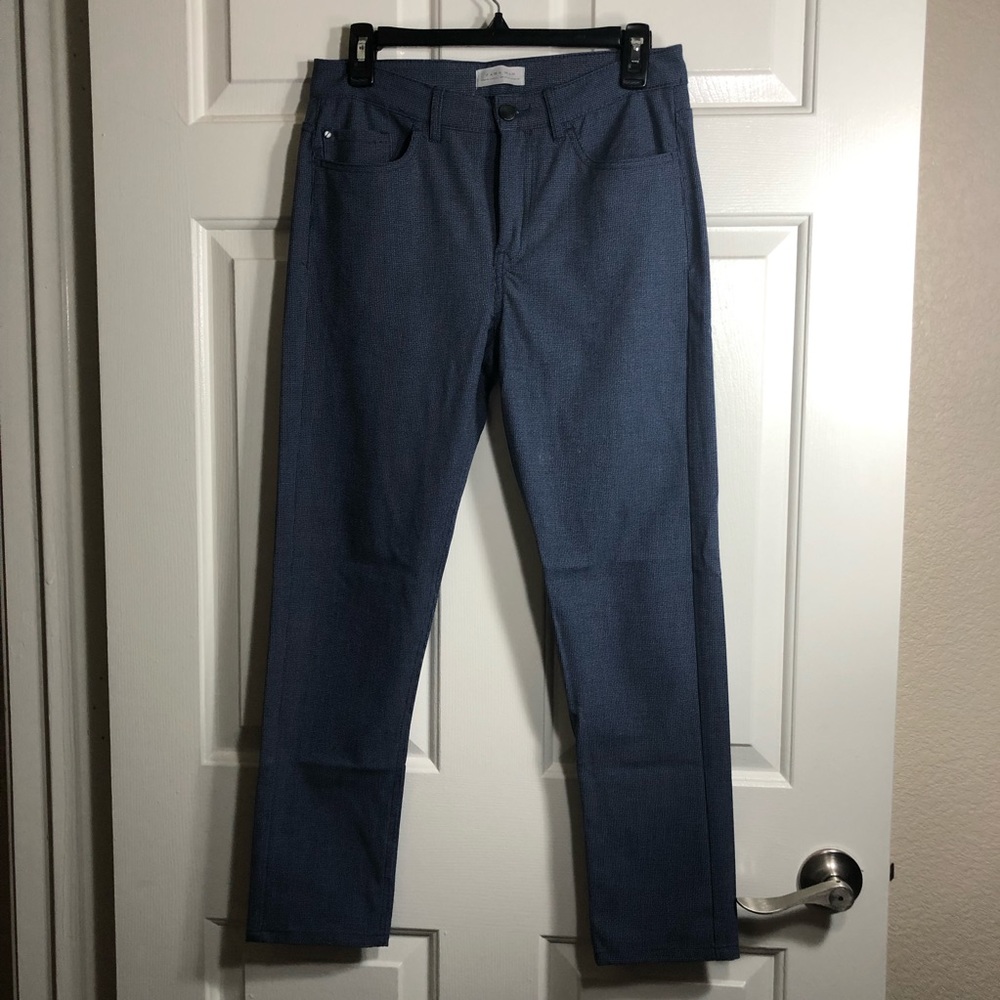 Zara basic Mens pants size 30 stretch fit color blue